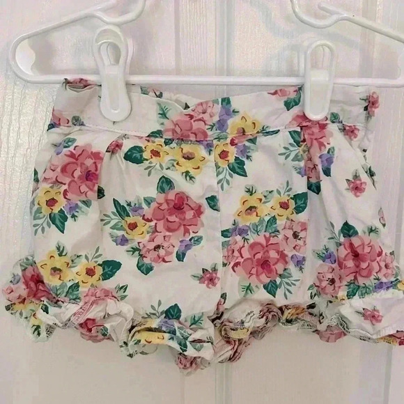 Janie and Jack Floral Ruffle Hem Short size 4 - Picture 3 of 6